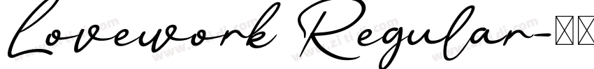 Lovework Regular字体转换